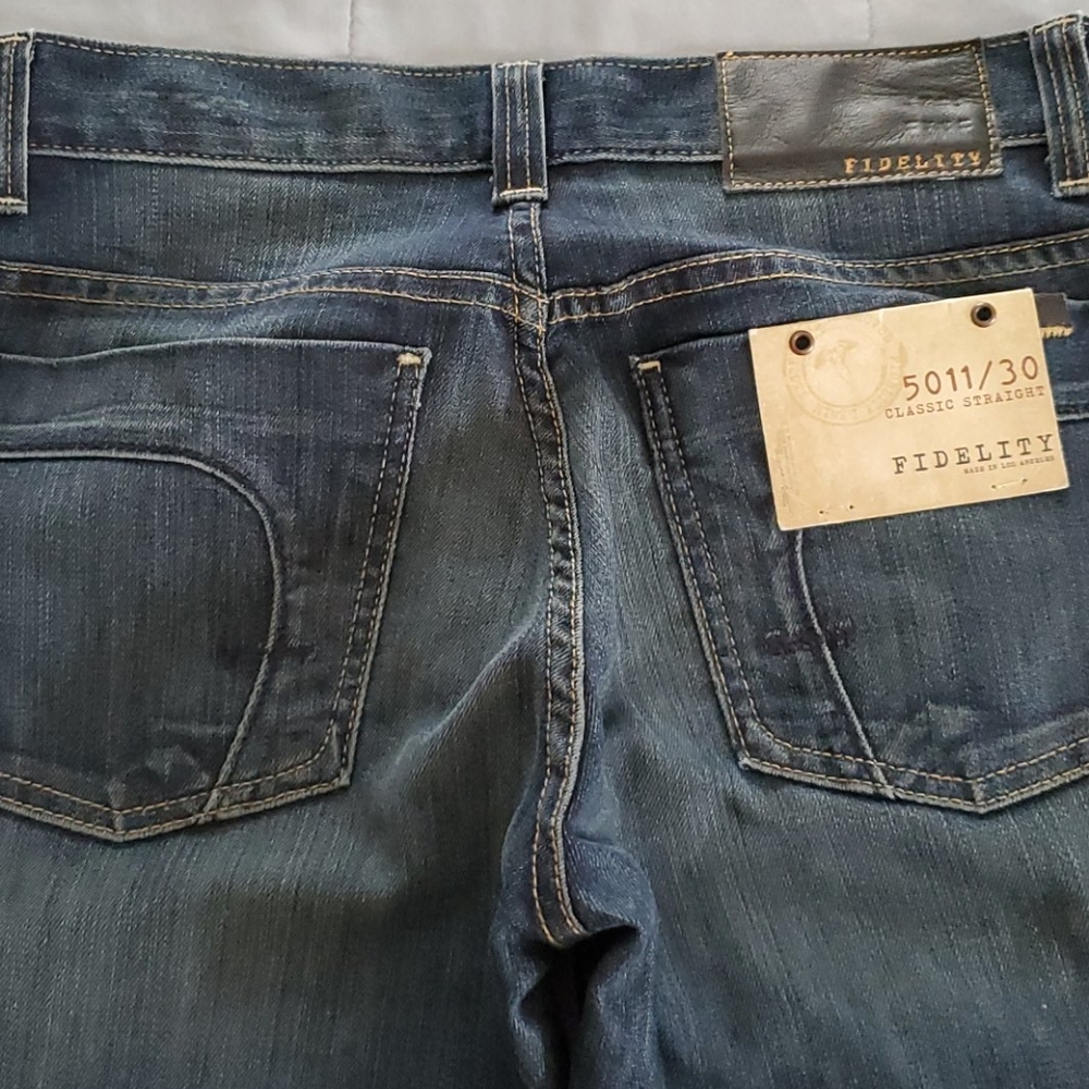 NWTS FIDELITY RELAX FIT DENIM JEANS. 30X34 - Picture 8 of 8